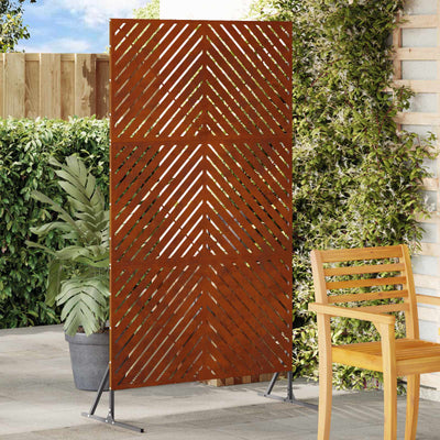 Vidaxl privacyscherm 100 x 50 x 180 cm weervast staal roestkleurig
