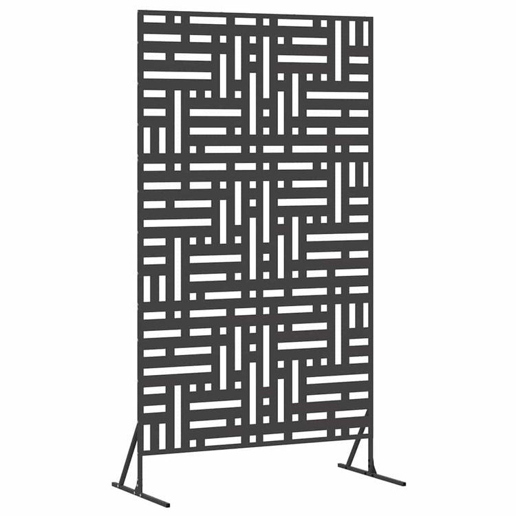 Vidaxl privacyscherm 100 x 50 x 180 cm staal zwart