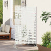 Vidaxl privacyscherm wit 100 x 50 x 180 cm staal