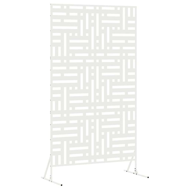 Vidaxl privacyscherm 100 x 50 x 180 cm staal wit