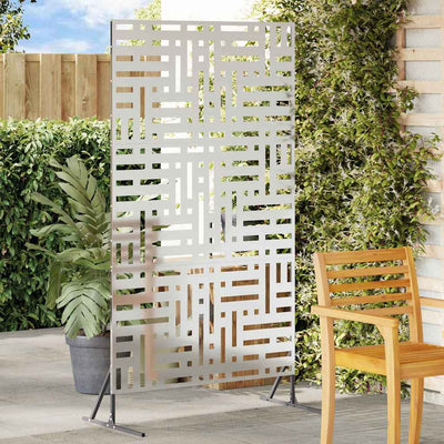 Vidaxl privacyscherm 100 x 50 x 180 cm gegalvaniseerd staal zilver