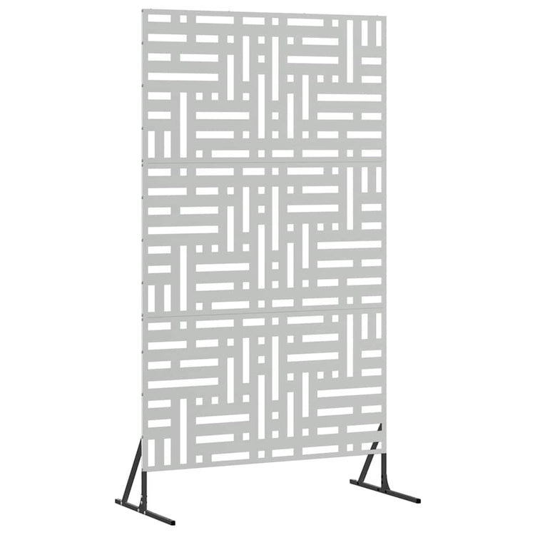 Vidaxl privacyscherm 100 x 50 x 180 cm gegalvaniseerd staal zilver