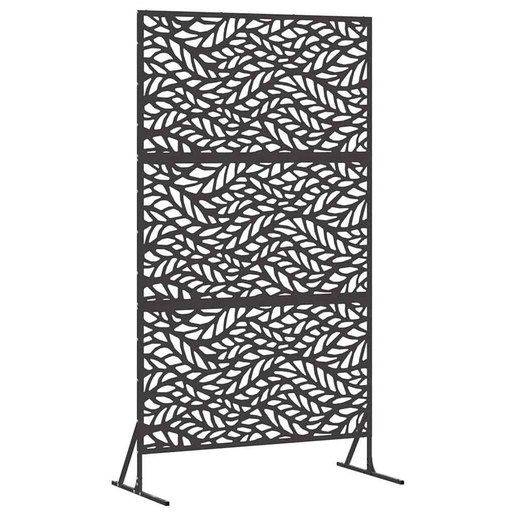 Vidaxl privacyscherm 100 x 50 x 180 cm staal zwart