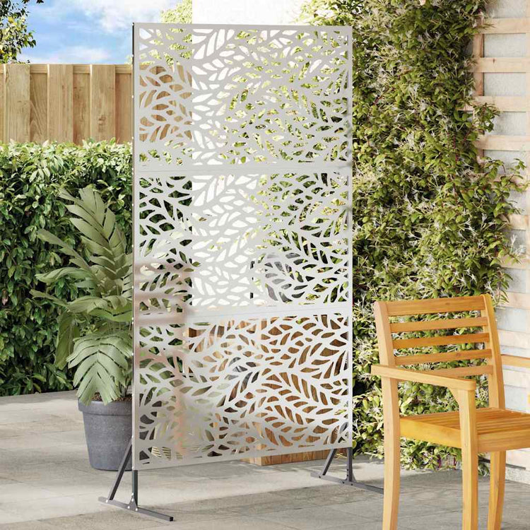 Vidaxl privacyscherm 100 x 50 x 180 cm gegalvaniseerd staal zilver