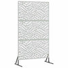 Vidaxl privacyscherm grijs 100 x 50 x 180 cm staal