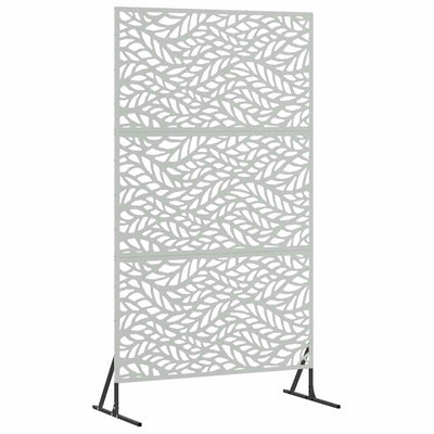 Vidaxl privacyscherm 100 x 50 x 180 cm gegalvaniseerd staal zilver