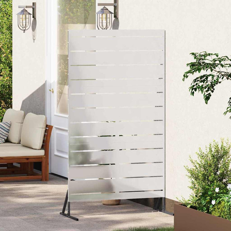 Vidaxl privacyscherm 100 x 50 x 180 cm roestvrij staal zilver