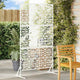 Vidaxl privacyscherm 100 x 50 x 180 cm staal wit
