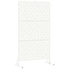 Vidaxl privacyscherm wit 100 x 50 x 180 cm staal