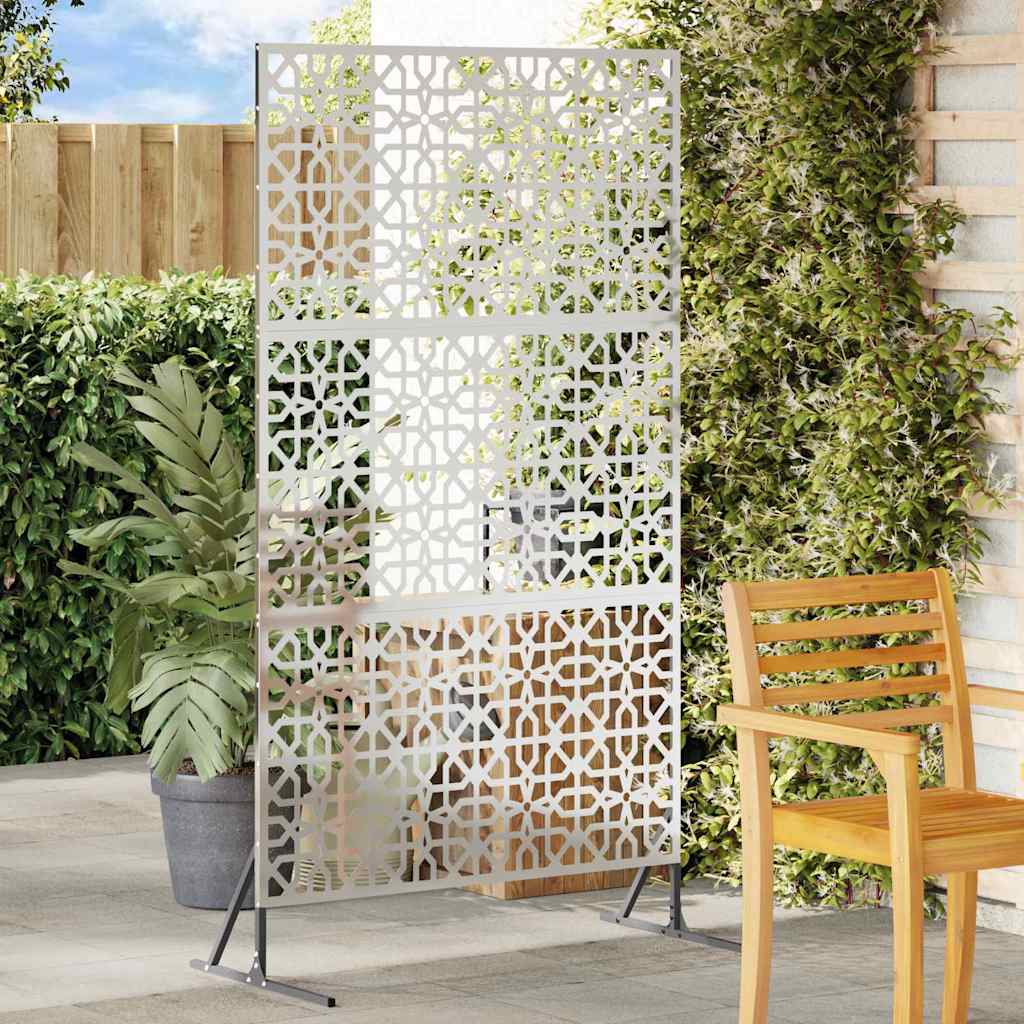 Vidaxl privacyscherm 100 x 50 x 180 cm gegalvaniseerd staal zilver