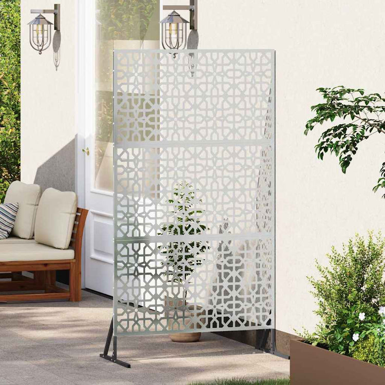 Vidaxl privacyscherm 100 x 50 x 180 cm gegalvaniseerd staal zilver