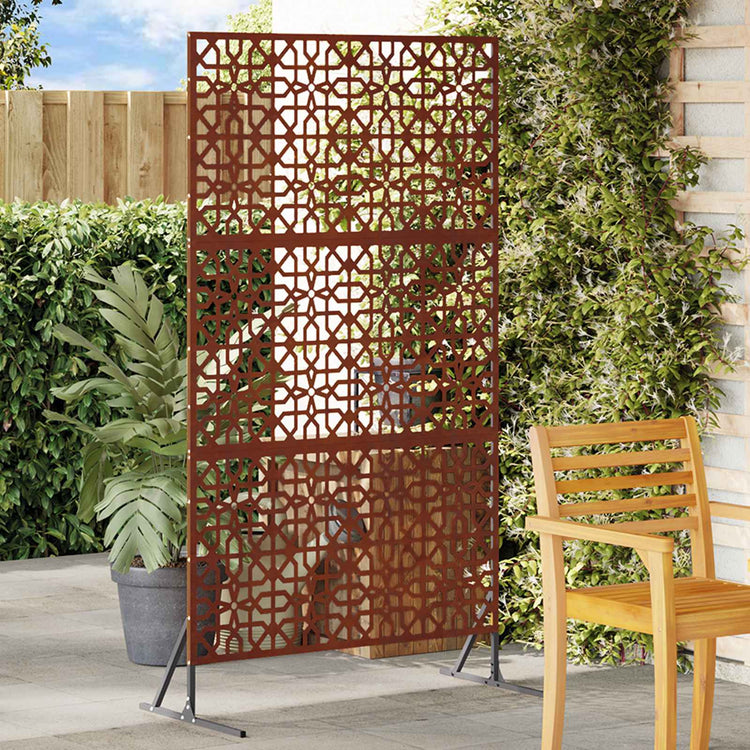 Vidaxl privacyscherm 100 x 50 x 180 cm weervast staal roestkleurig