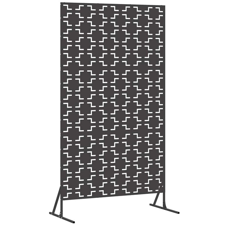 Vidaxl privacyscherm 100 x 50 x 180 cm staal zwart