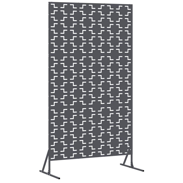Vidaxl privacyscherm 100 x 50 x 180 cm staal antraciet