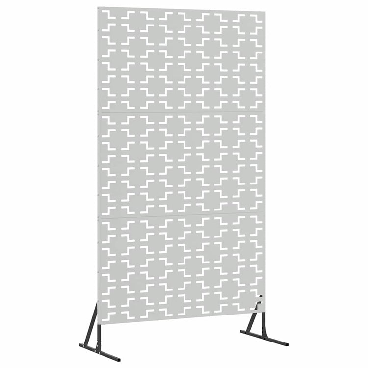 Vidaxl privacyscherm 100 x 50 x 180 cm gegalvaniseerd staal zilver