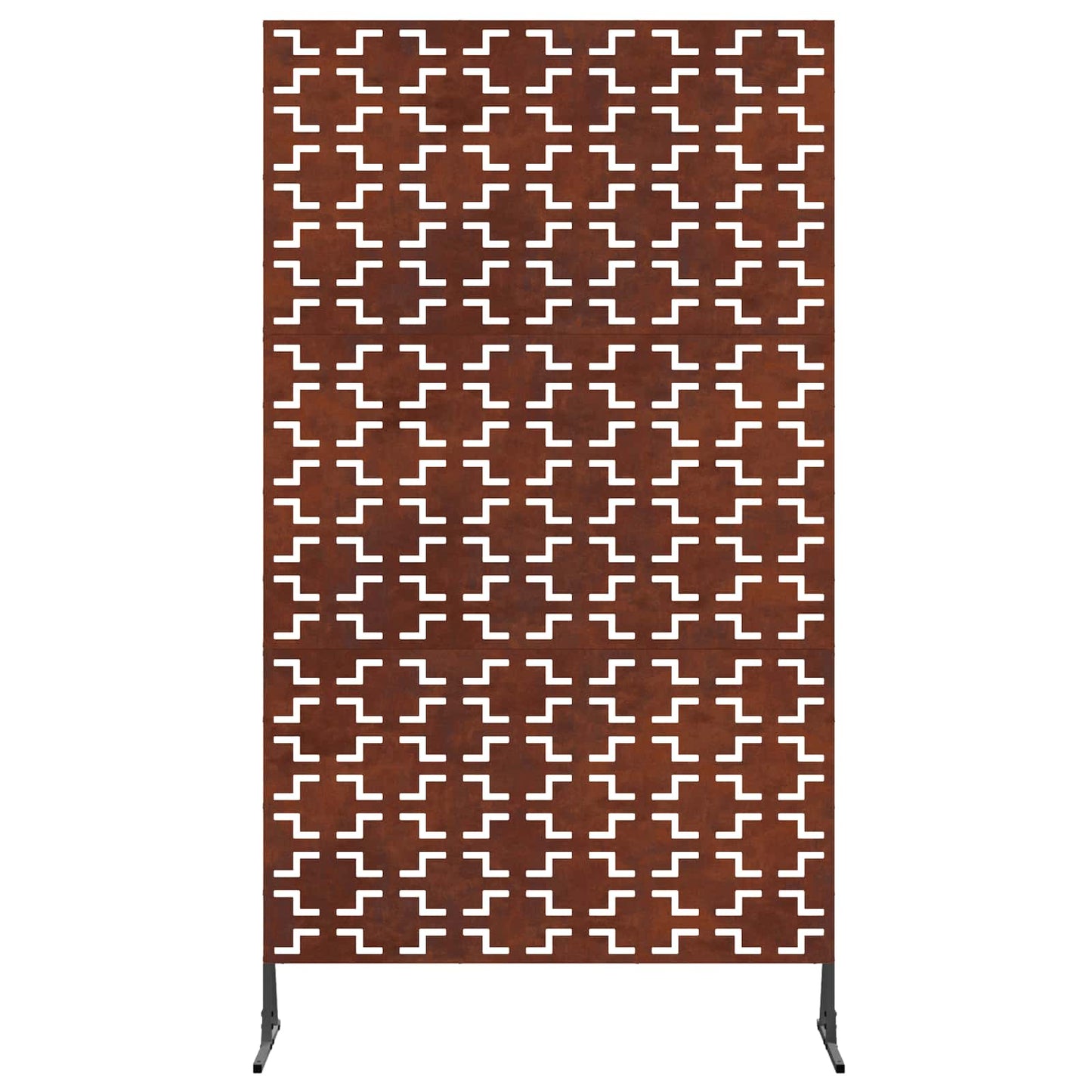 Vidaxl privacyscherm grijs 100 x 50 x 180 cm cortenstaal
