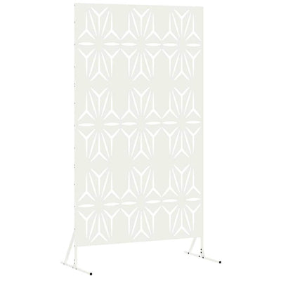Vidaxl privacyscherm 100 x 50 x 180 cm staal wit