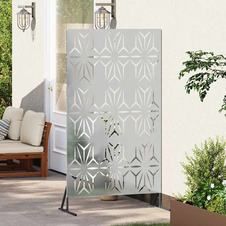 Vidaxl privacyscherm 100 x 50 x 180 cm gegalvaniseerd staal zilver