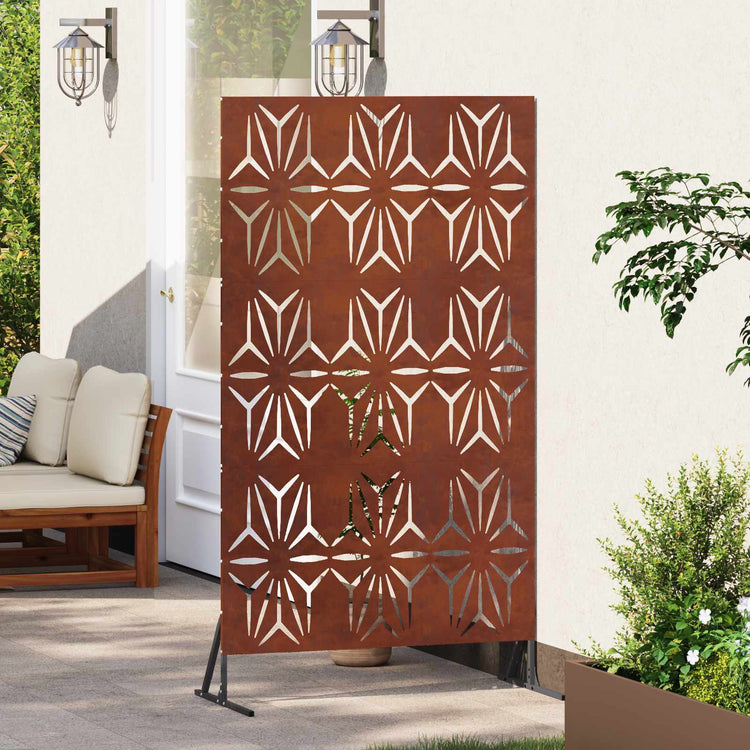 Vidaxl privacyscherm 100 x 50 x 180 cm weervast staal roestkleurig