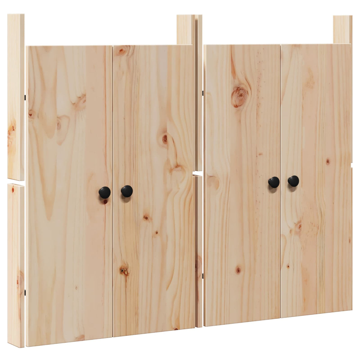 Vidaxl keukendeur meppel 2 st crème 50 x 9 x 82 cm massief grenenhout