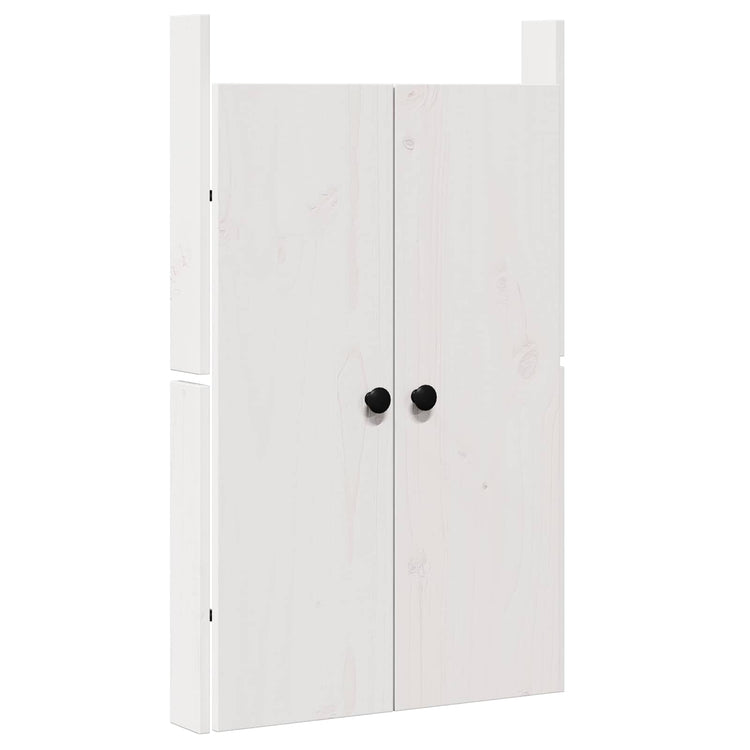Vidaxl keukendeur meppel wit 50 x 9 x 82 cm massief grenenhout