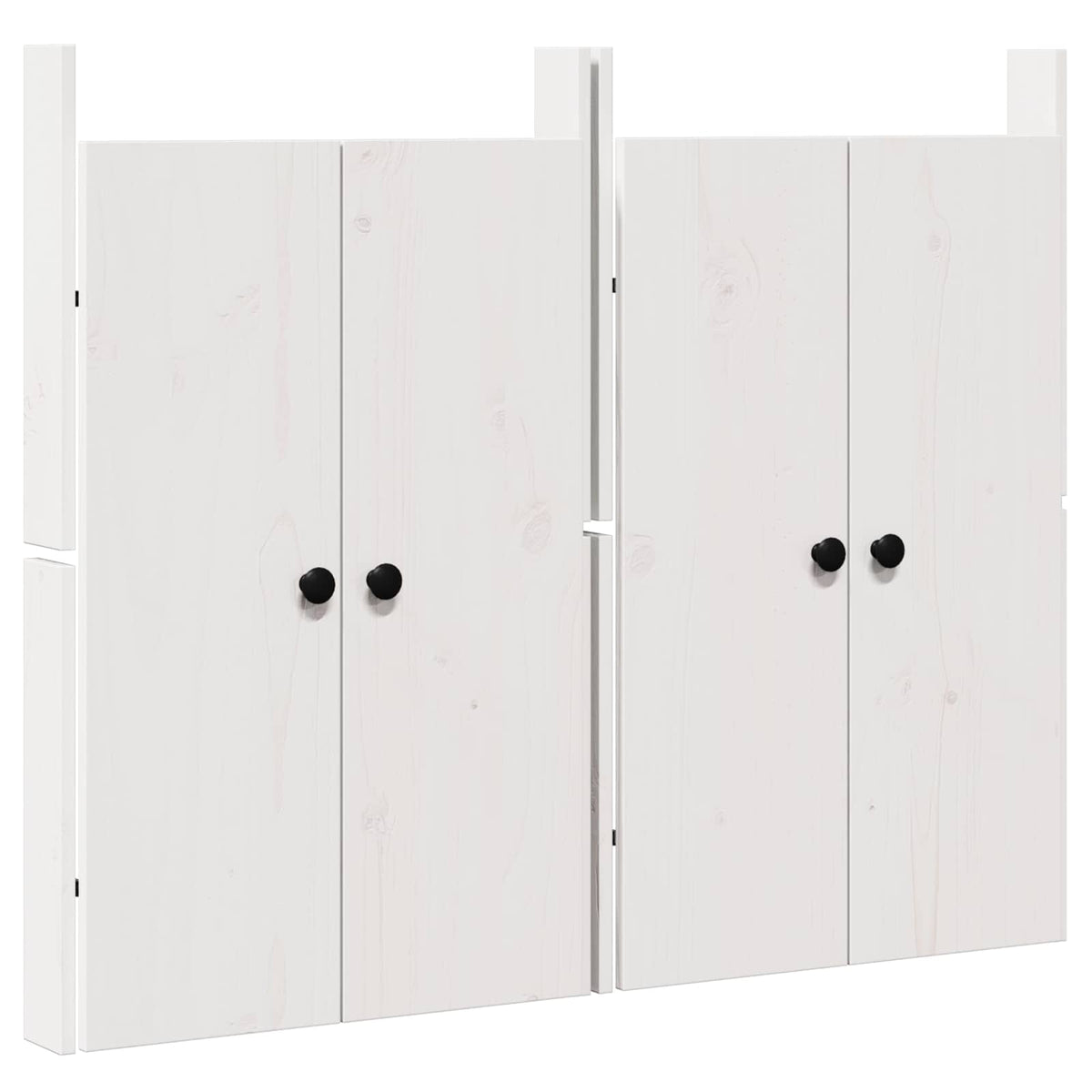 Vidaxl keukendeur meppel 2 st wit 50 x 9 x 82 cm massief grenenhout