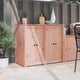 Vidaxl keukendeur meppel 2 st bruin 50 x 9 x 82 cm massief douglas