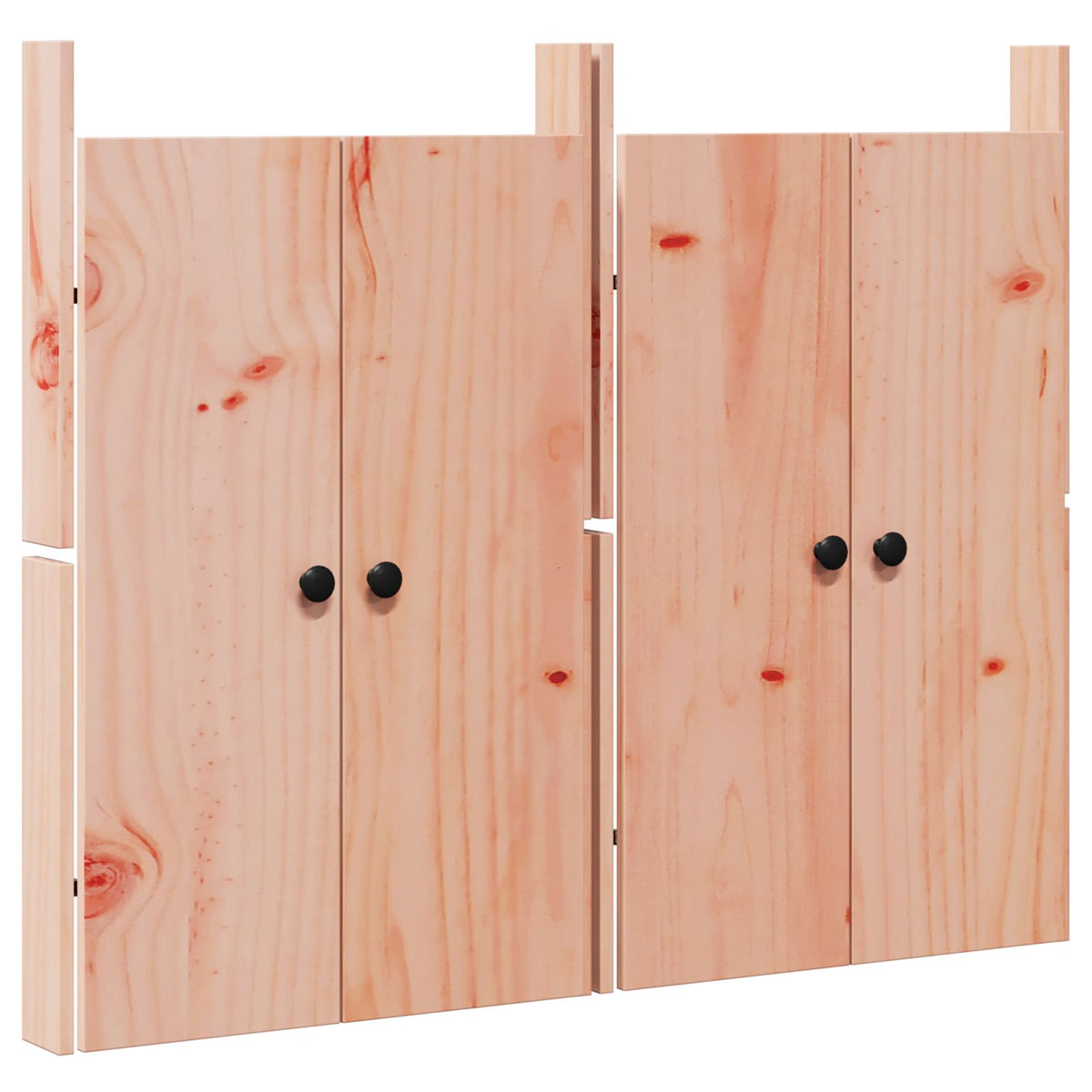 Vidaxl keukendeur meppel 2 st bruin 50 x 9 x 82 cm massief douglas