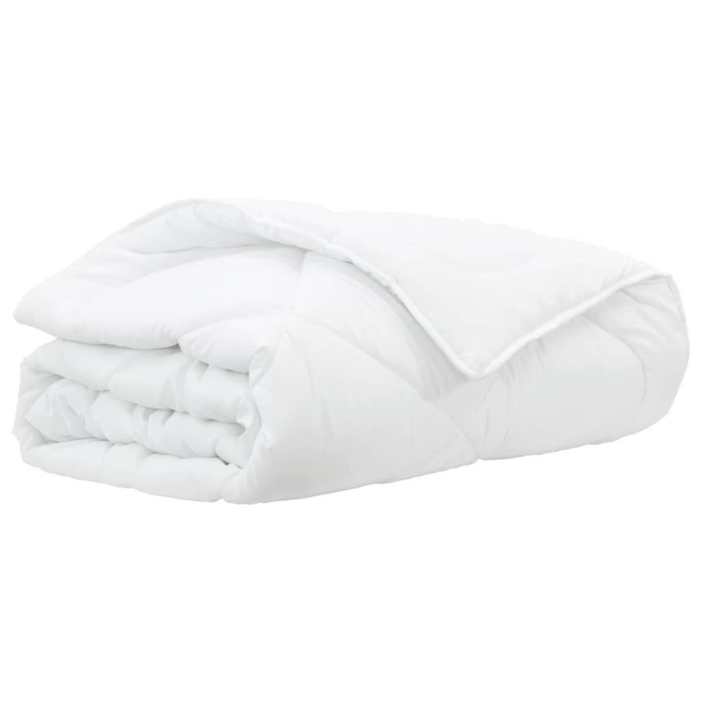 Vidaxl zomer dekbed wit 220 x 135 x 3 cm polyester