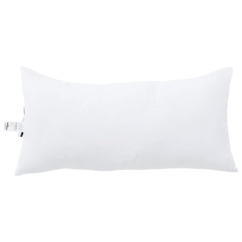 Vidaxl hoofdkussen met kussen 2 pcs wit 61 x 41 x 20 cm polyester