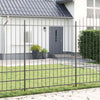 Vidaxl tuinhek grijs 170 x 225 cm gepoedercoat staal