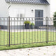 Vidaxl hecelement grijs 170 x 150 cm staal