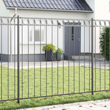Vidaxl hecelement assen 170 x 170 cm staal grijs - afbeelding 1