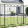 Vidaxl hecelement grijs 170 x 200 cm staal