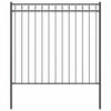 Vidaxl hecelement grijs 170 x 200 cm staal