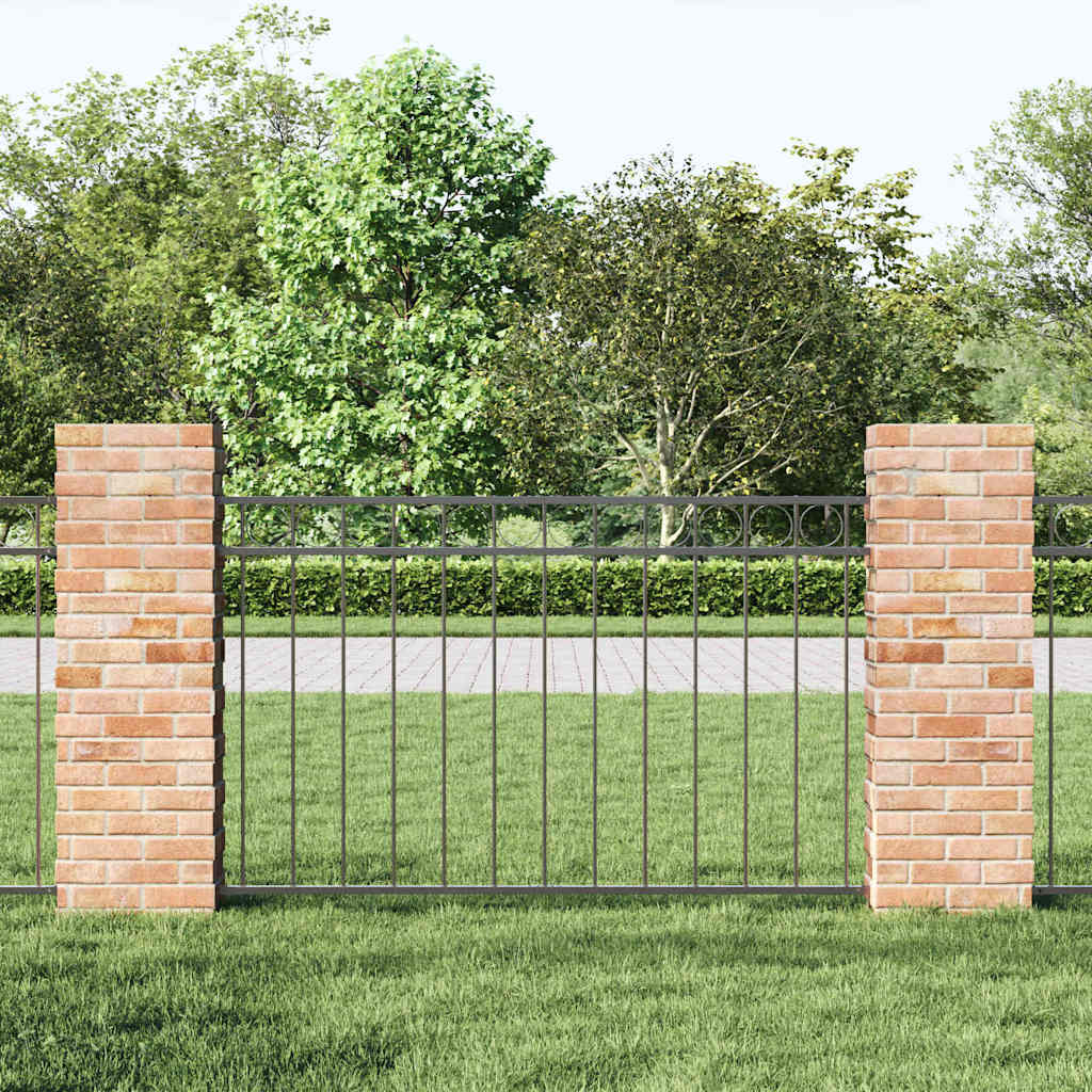 Vidaxl hecelement grijs 170 x 100 cm staal