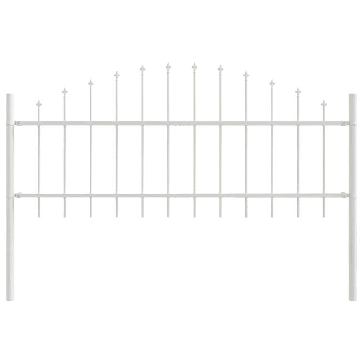 Vidaxl tuinhek woerden 170 x 115 cm gepoedercoat staal wit