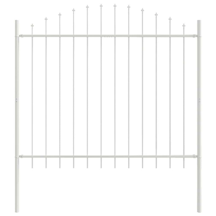 Vidaxl tuinhek woerden 170 x 190 cm gepoedercoat staal wit