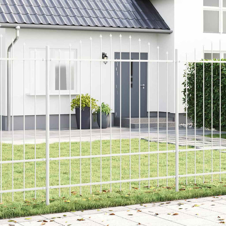 Vidaxl tuinhek woerden 170 x 215 cm gepoedercoat staal wit