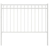 Vidaxl hecelement assen 170 x 150 cm staal wit - afbeelding 2