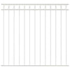 Vidaxl hecelement wit 170 x 120 cm staal