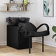Vidaxl shampoo stoel zwart 136 x 60 x 92 cm pvc