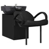 Vidaxl shampoo stoel zwart 136 x 60 x 92 cm pvc