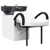 Vidaxl shampoo stoel wit en zwart 63 x 141 x 92 cm pvc