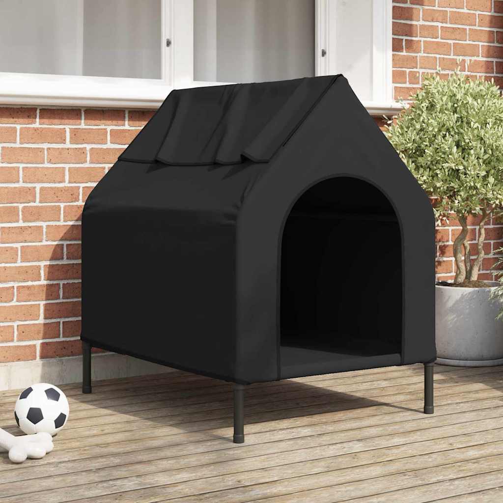 Vidaxl huis voor huisdieren zwart 90 x 65 x 83 cm staal