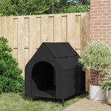 Vidaxl huis voor huisdieren zwart 110 x 75 x 90 cm staal - afbeelding 3