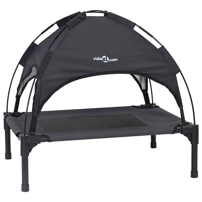 Vidaxl hondenbed zwart 76 x 62 x 70,5 cm staal