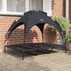 Vidaxl hondenbed zwart 122 x 93 x 106,5 cm staal