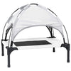 Vidaxl hondenbed zilvergrijs 76 x 62 x 70,5 cm staal