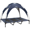 Vidaxl hondenbed marineblauw 122 x 93 x 106,5 cm staal